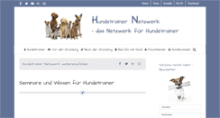 Desktop Screenshot of hundetrainer-netzwerk.com