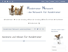 Tablet Screenshot of hundetrainer-netzwerk.com